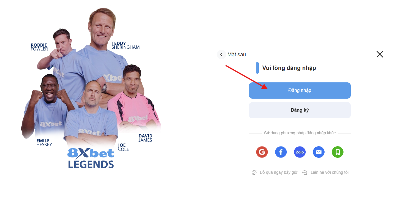 Hoàn tất xác minh bổ sung khi đăng nhập 8XBET
